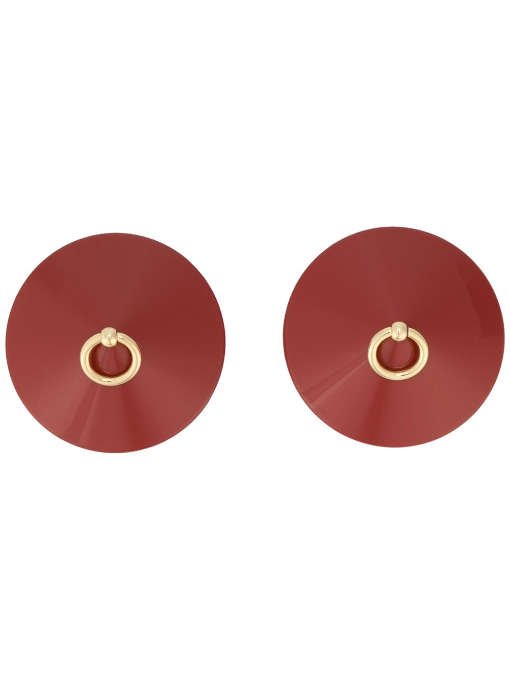 Bordelle enamel O ring nipplets - Red von Bordelle