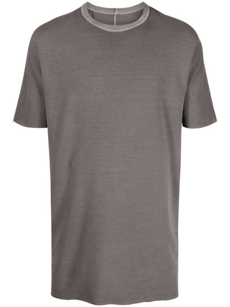 Boris Bidjan Saberi One Piece exposed-seam T-shirt - Grey von Boris Bidjan Saberi