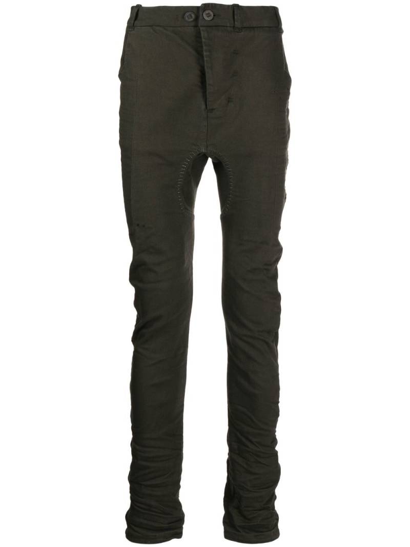 Boris Bidjan Saberi P13 skinny-cut trousers - Green von Boris Bidjan Saberi