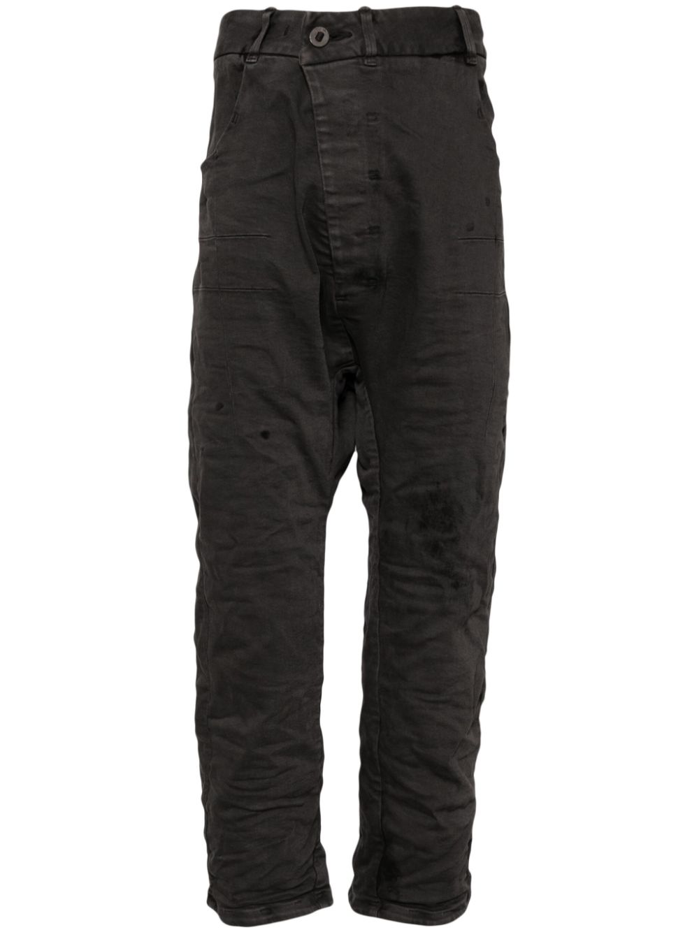 Boris Bidjan Saberi acid-resin-dyed body moulded jeans - Grey von Boris Bidjan Saberi