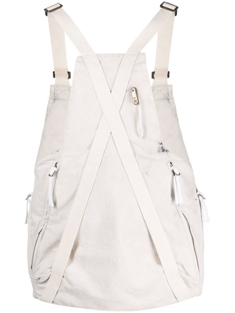 Boris Bidjan Saberi adjustable-shoulder-strap vest - Neutrals von Boris Bidjan Saberi