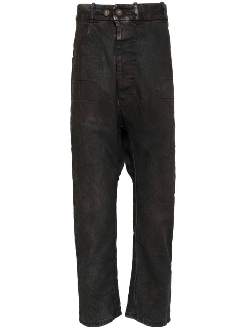 Boris Bidjan Saberi cotton loose-fit trousers - Blue von Boris Bidjan Saberi