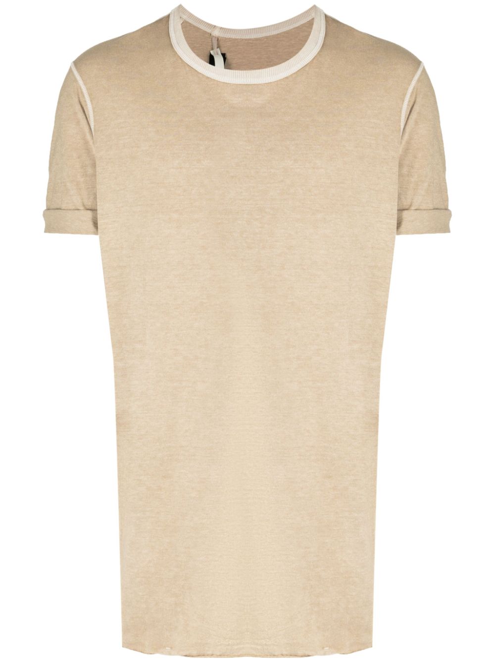 Boris Bidjan Saberi crew-neck cotton T-shirt - Brown von Boris Bidjan Saberi