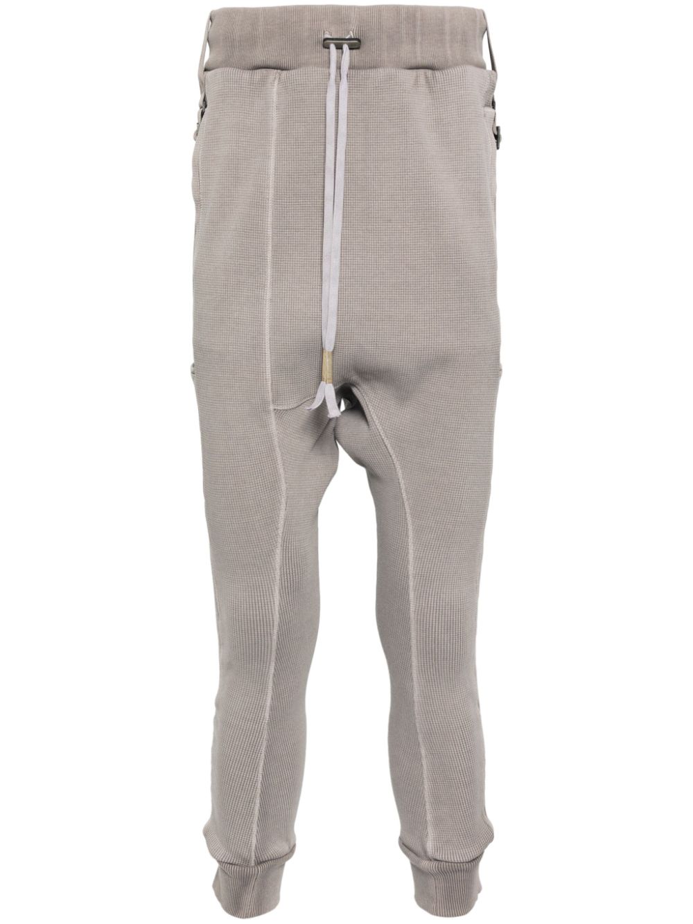 Boris Bidjan Saberi crop-crotch detail track pants - Grey von Boris Bidjan Saberi