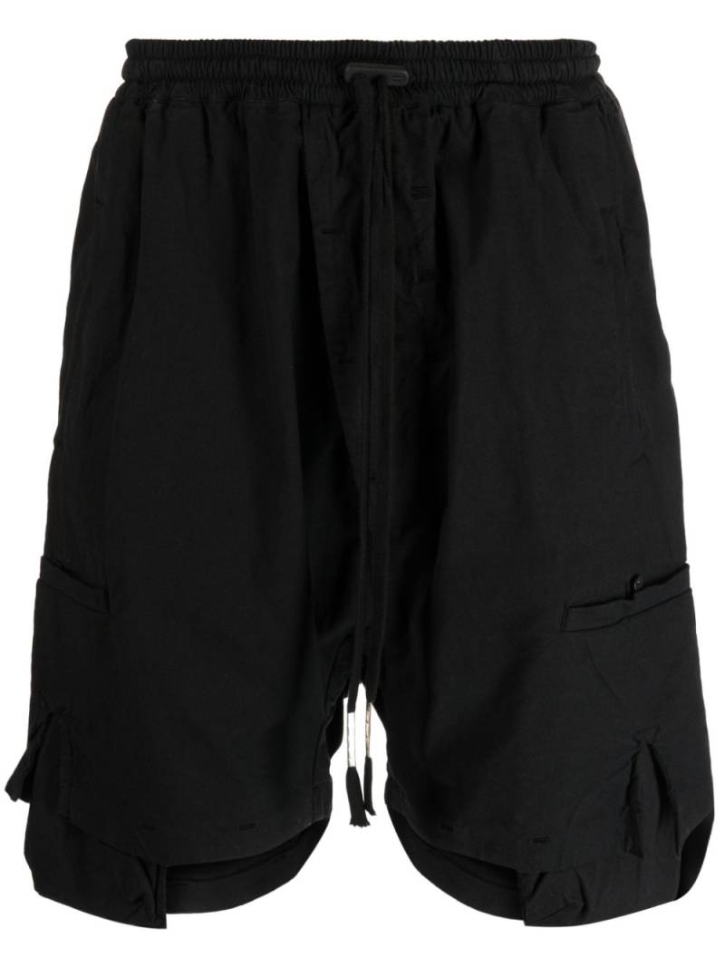 Boris Bidjan Saberi drop-crotch drawstring shorts - Black von Boris Bidjan Saberi