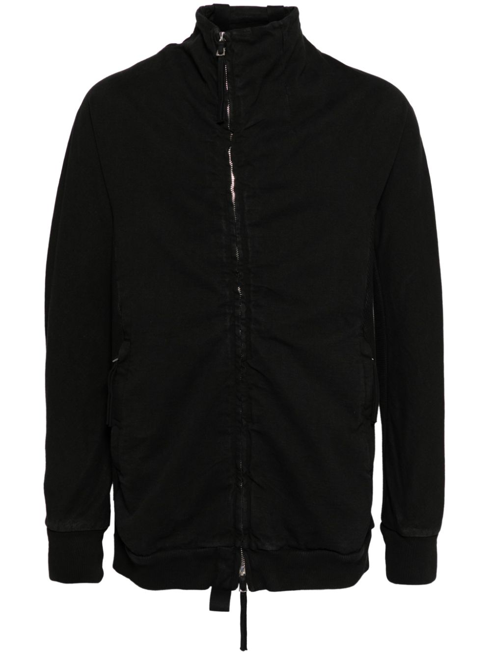 Boris Bidjan Saberi off-centre zip-fastening hoodie - Black von Boris Bidjan Saberi