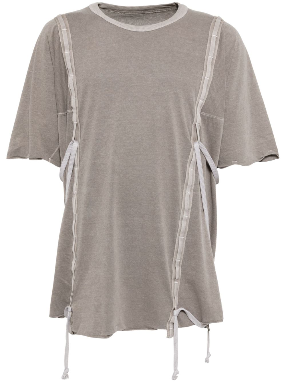 Boris Bidjan Saberi paneled T-shirt - Grey von Boris Bidjan Saberi