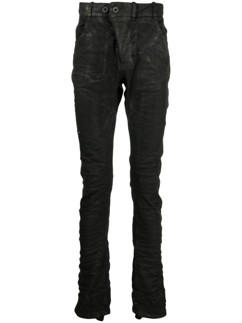 Boris Bidjan Saberi slim-cut denim jeans - Black von Boris Bidjan Saberi