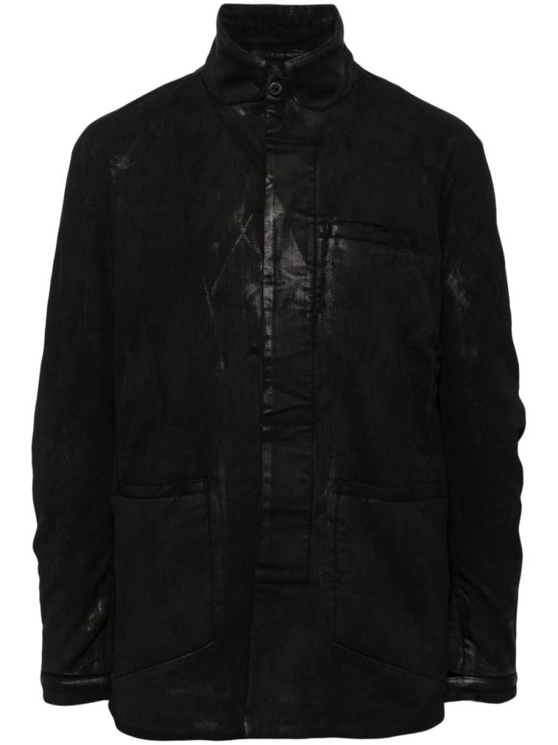 Boris Bidjan Saberi mock-neck chest-pocket jacket - Black von Boris Bidjan Saberi