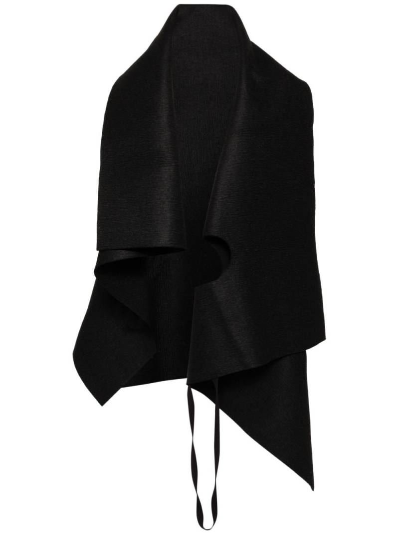 Boris Bidjan Saberi wool cape - Black von Boris Bidjan Saberi