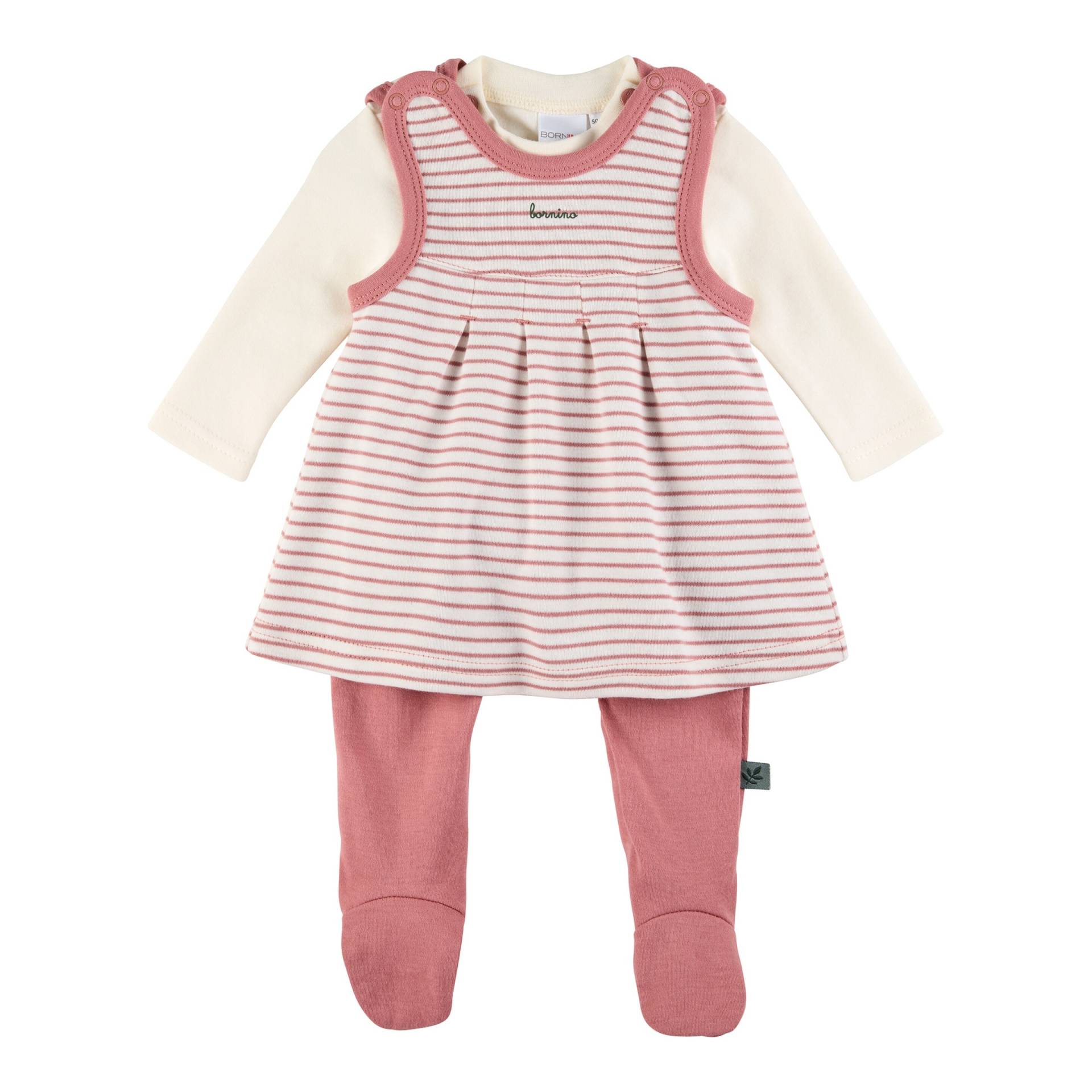 2-tlg. Set Strampler-Kleid mit Shirt langarm 2-tlg. Set Strampler-Kleid mit Shirt langarm von Bornino