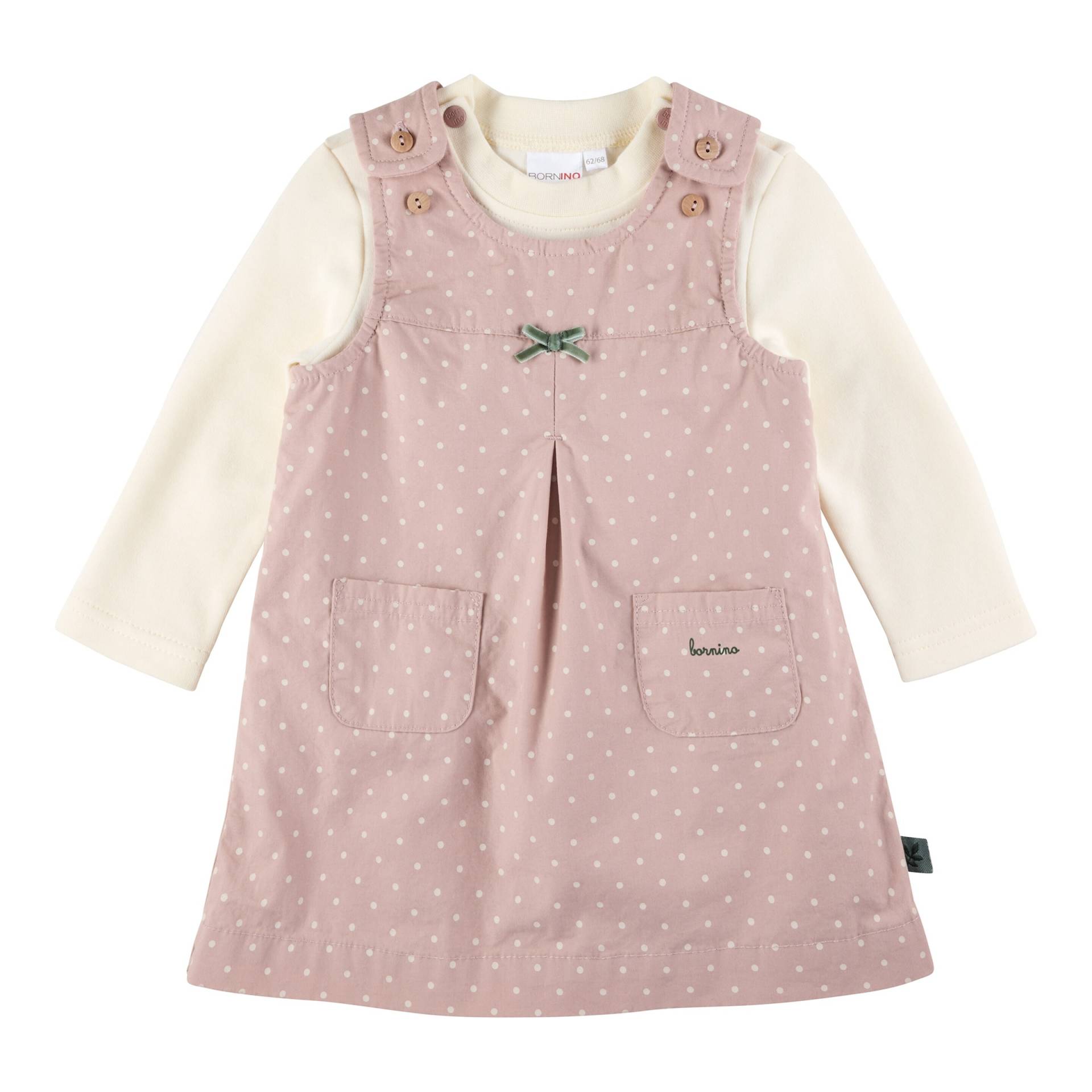 2-tlg. Set Webkleid mit Shirt langarm Punkte 2-tlg. Set Webkleid mit Shirt langarm Punkte von Bornino