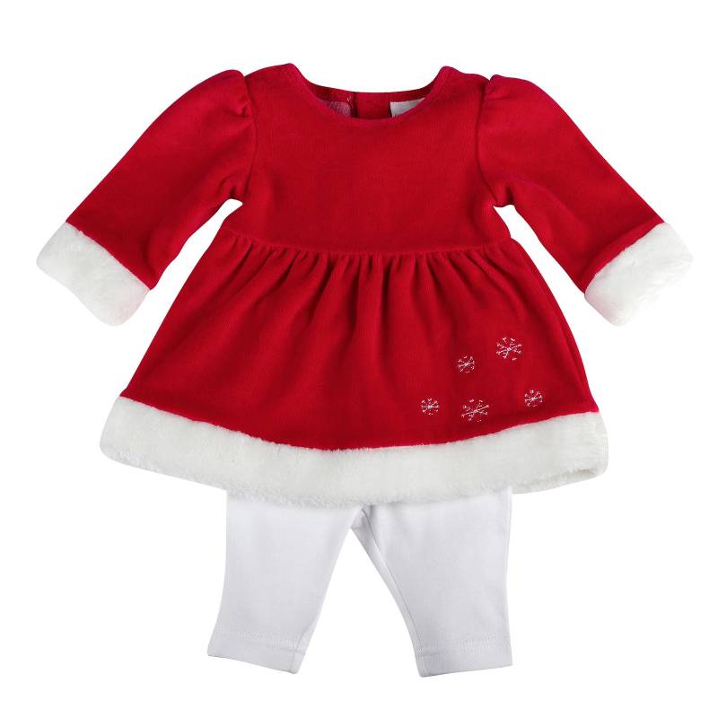 2-tlg. Set Weihnachtskleid mit Leggings von Bornino