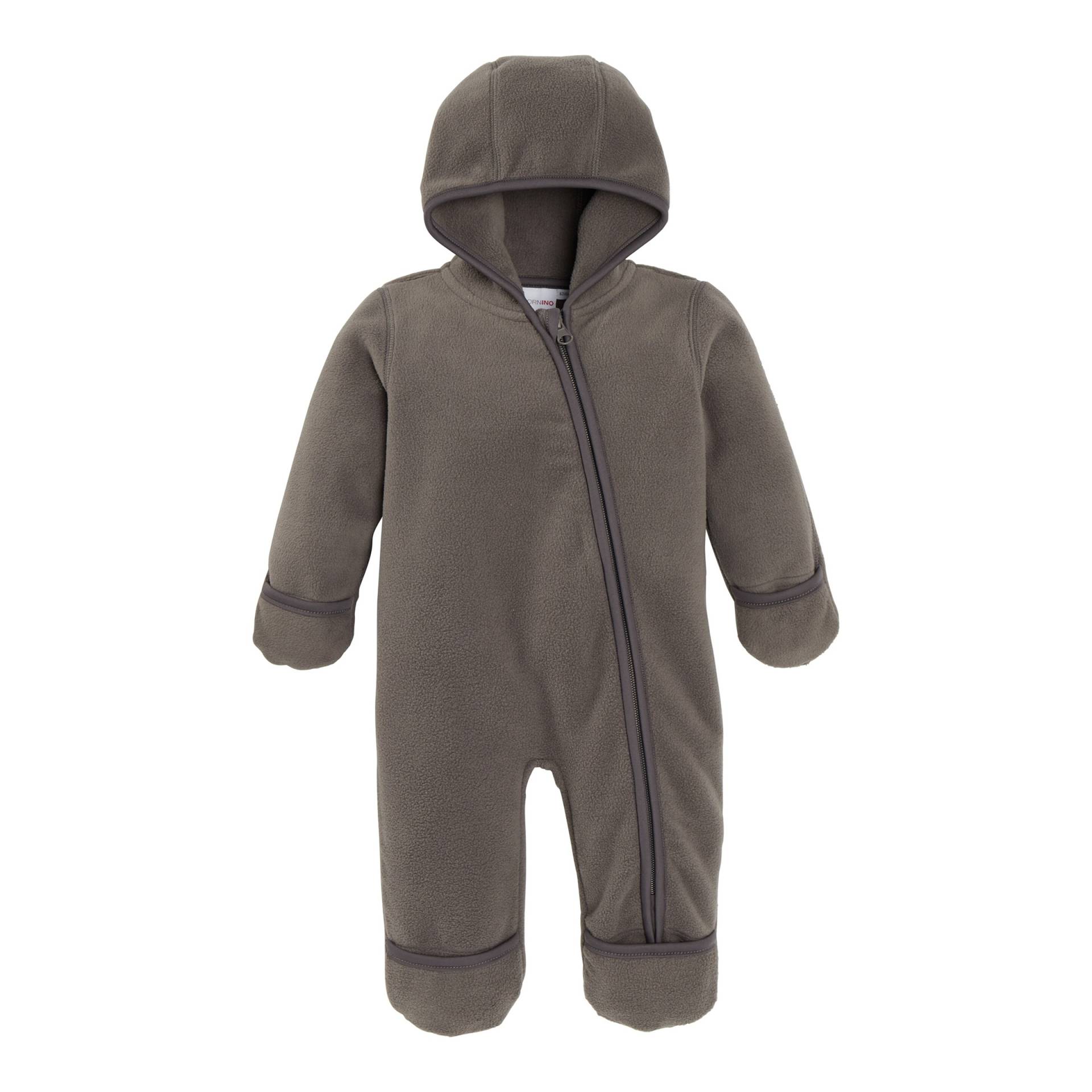 Fleece-Overall mit Kapuze von Bornino