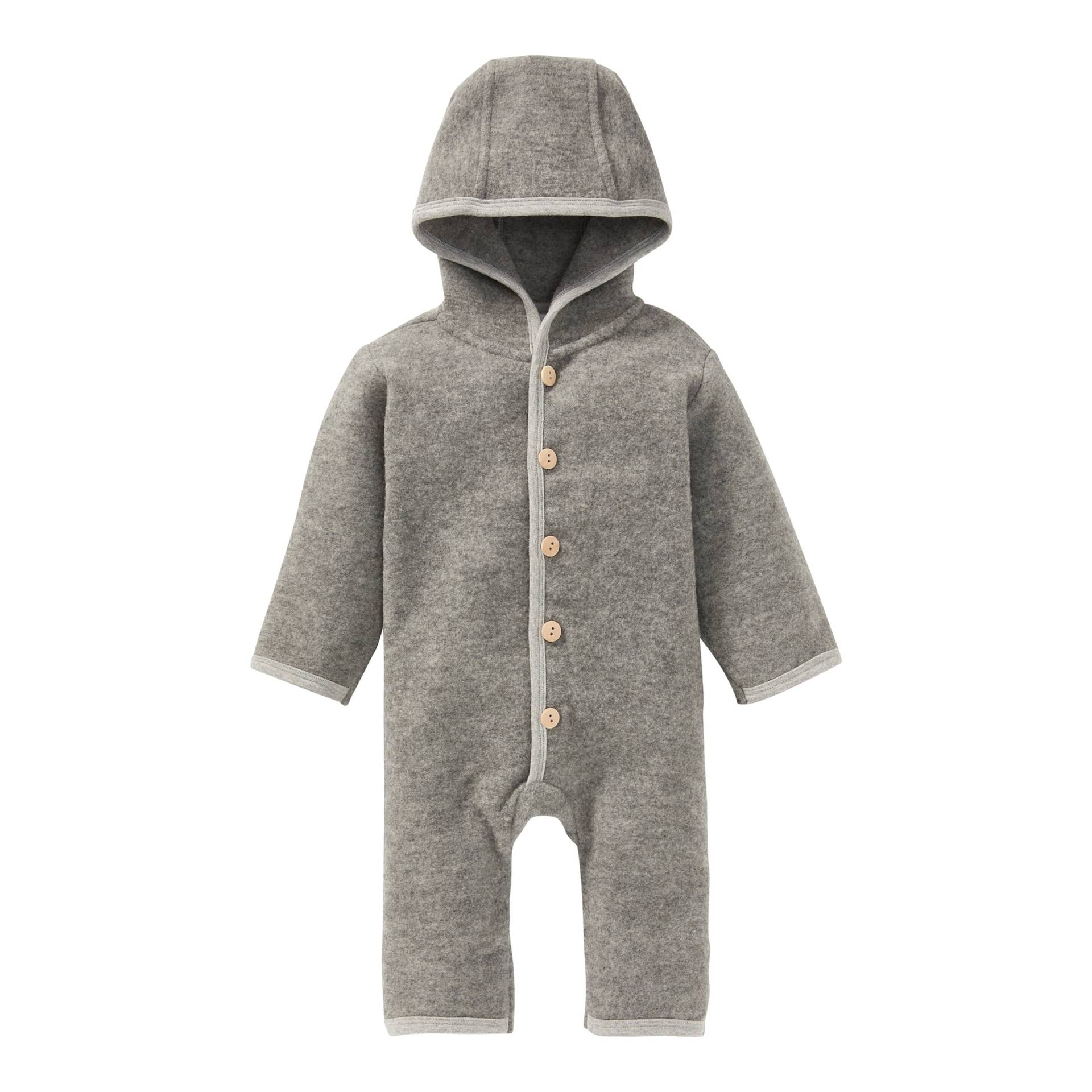 Wollfleece-Overall mit Klappbündchen aus Merinowolle Wollfleece-Overall mit Klappbündchen aus Merinowolle von Bornino