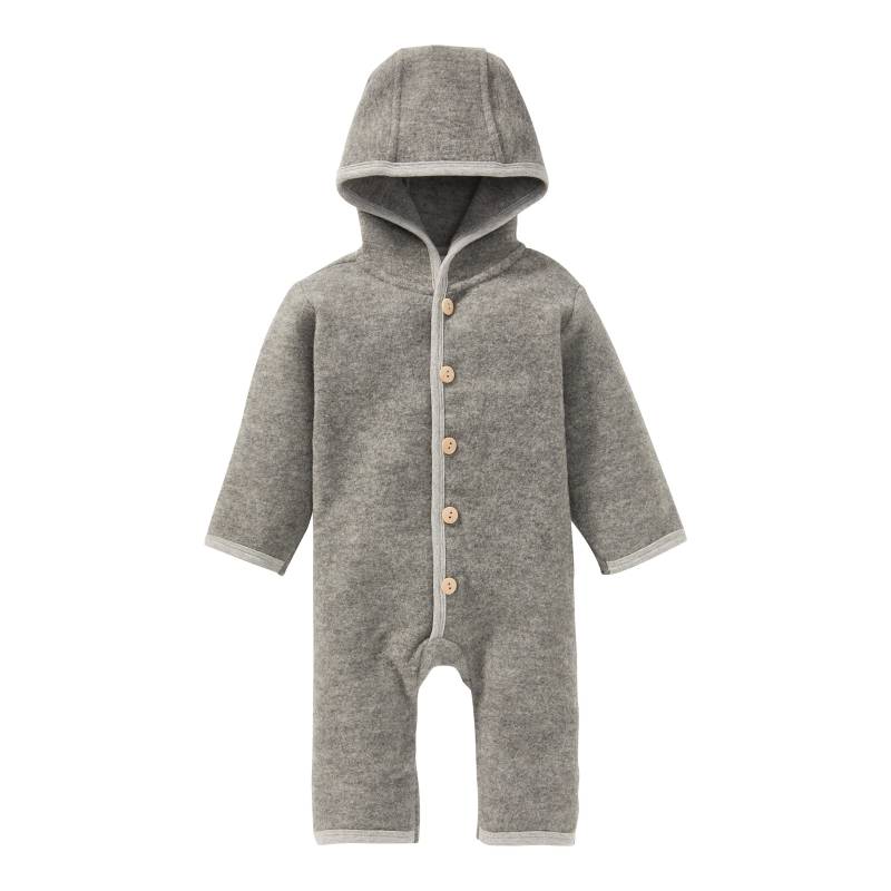 Wollfleece-Overall mit Klappbündchen aus Merinowolle von Bornino