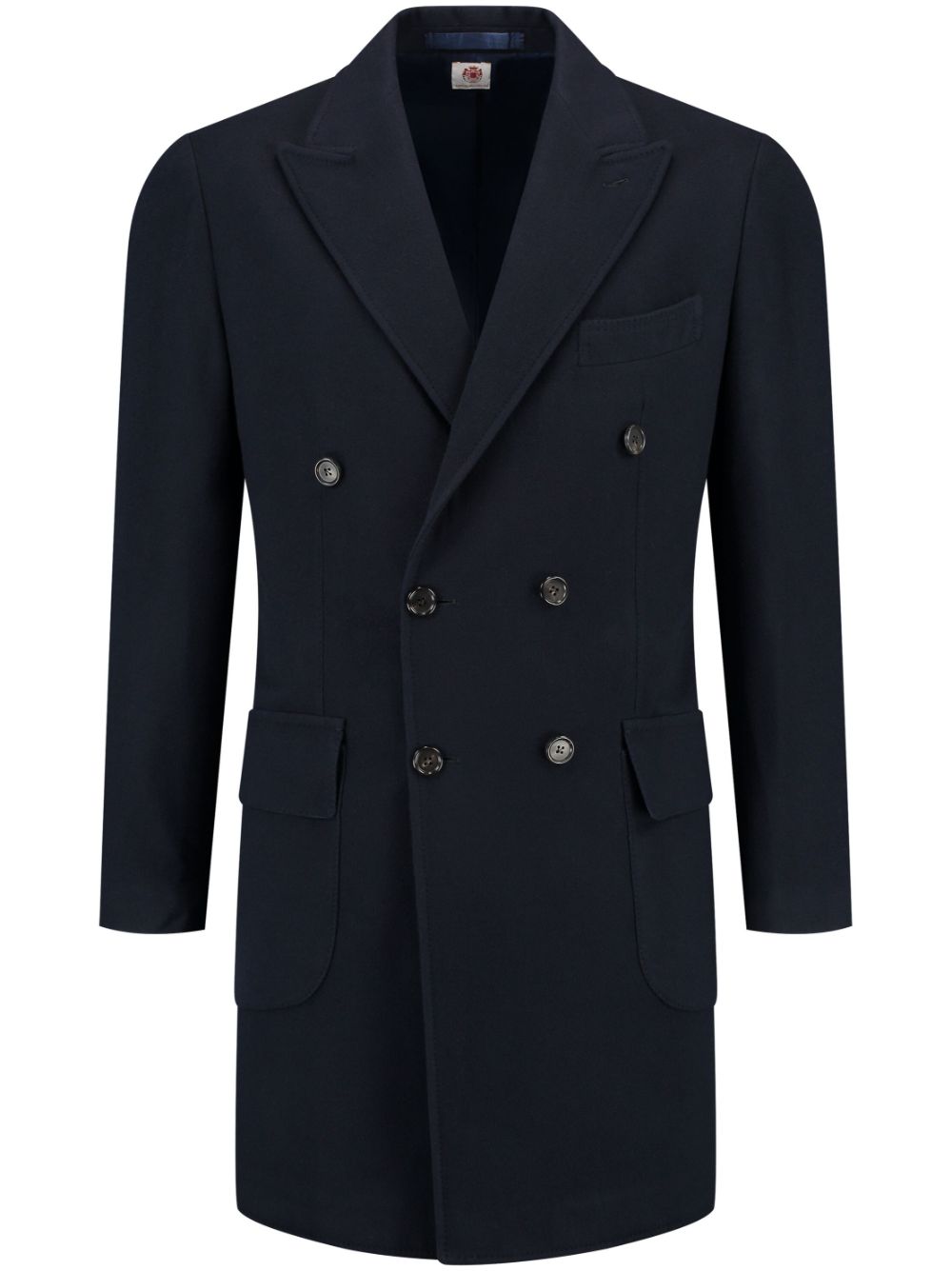 Borrelli Milano double-breasted coat - Blue von Borrelli