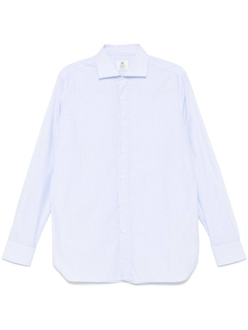 Borrelli check-pattern shirt - Blue von Borrelli