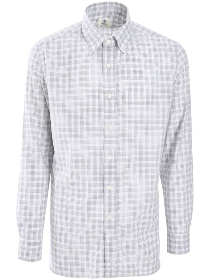 Borrelli checked shirt - Grey von Borrelli