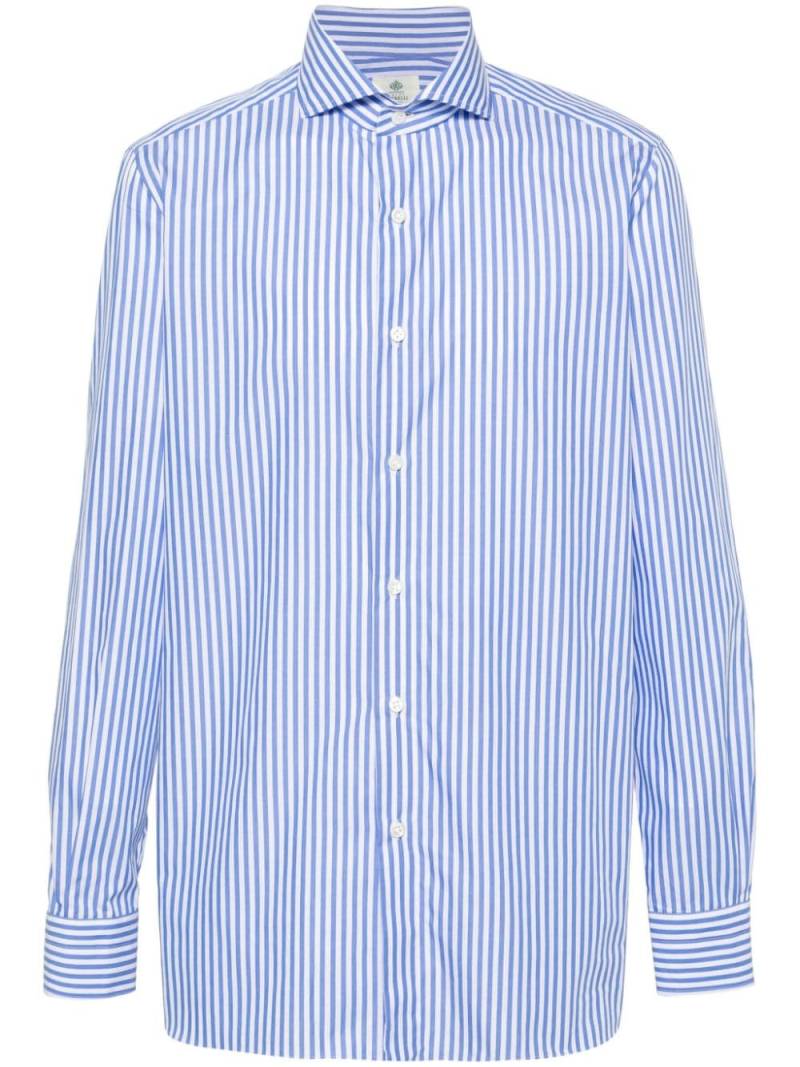 Borrelli striped cotton shirt - Blue von Borrelli