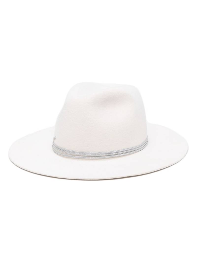 Borsalino Alessandria fedora hat - White von Borsalino