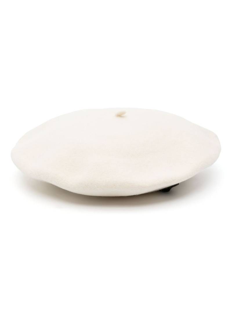 Borsalino Basco Lana wool beret - White von Borsalino