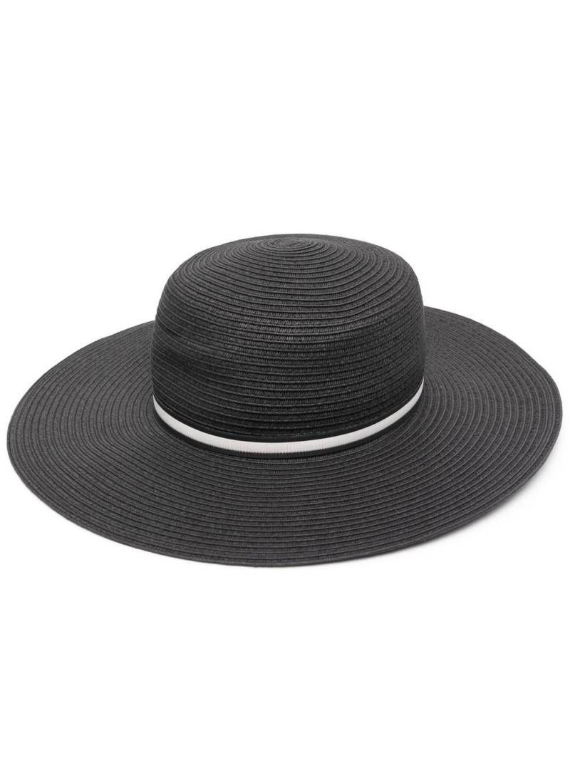 Borsalino Giselle braided paper hat - Black von Borsalino