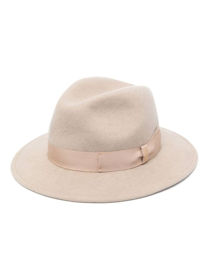 Borsalino Macho wool fedora hat - Brown von Borsalino