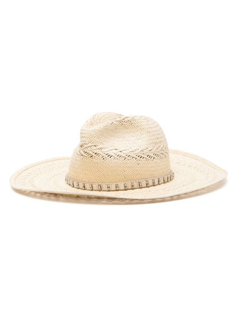 Borsalino Margot straw-design hat - Neutrals von Borsalino