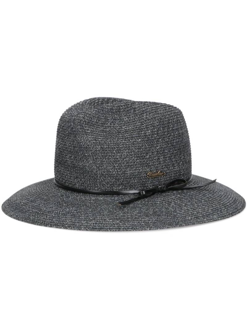 Borsalino Pablo woven-design fedora hat - Black von Borsalino