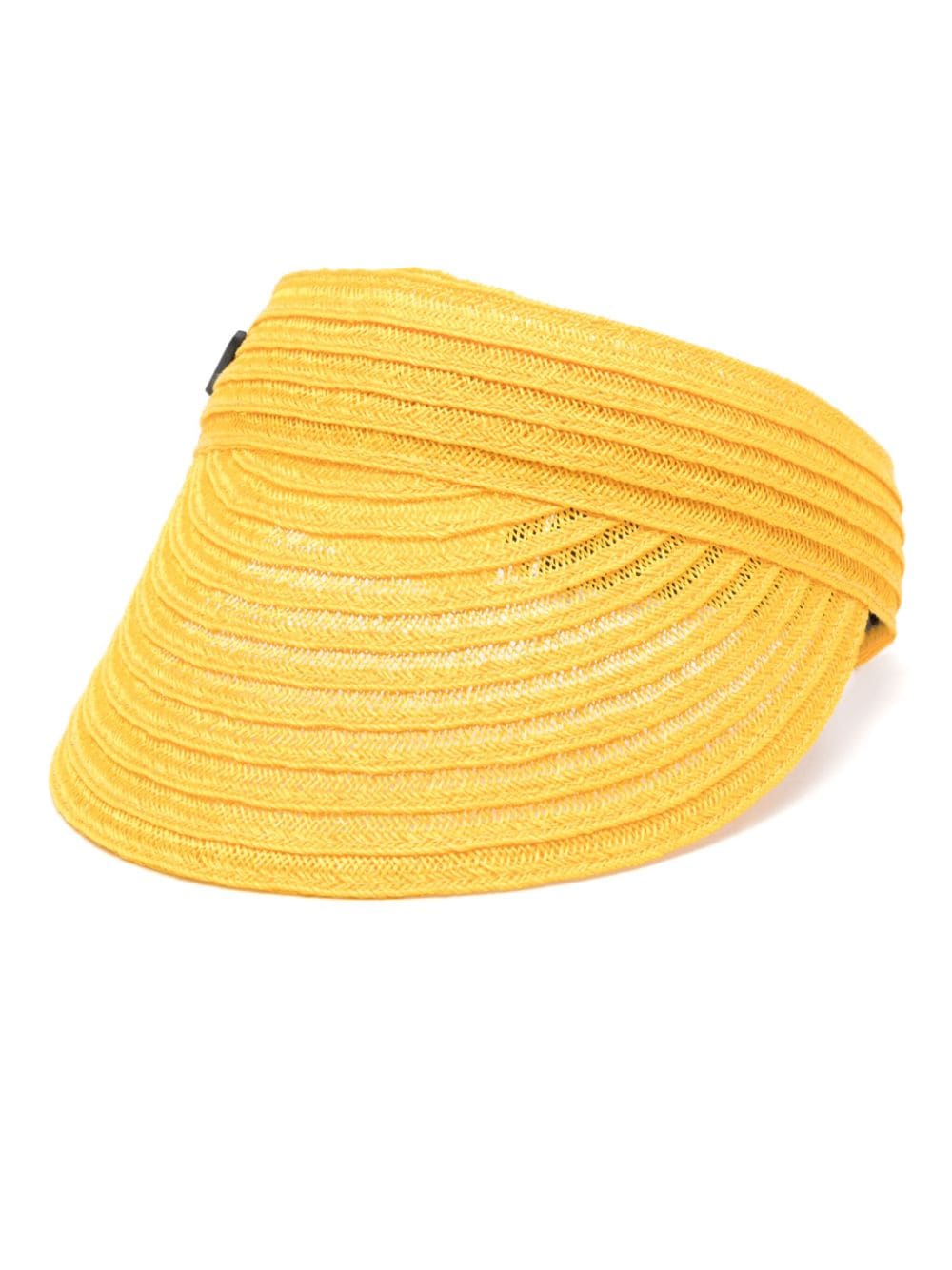 Borsalino logo-lettering sun visor - Yellow von Borsalino