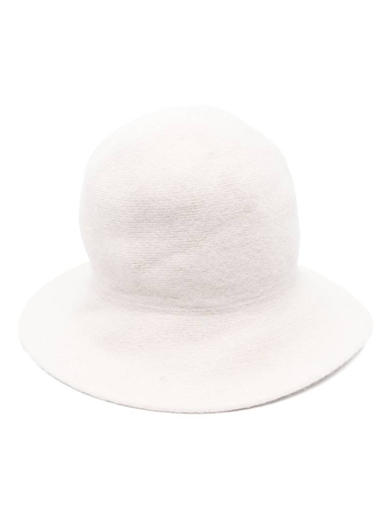 Borsalino ribbed-knit hat - Neutrals von Borsalino