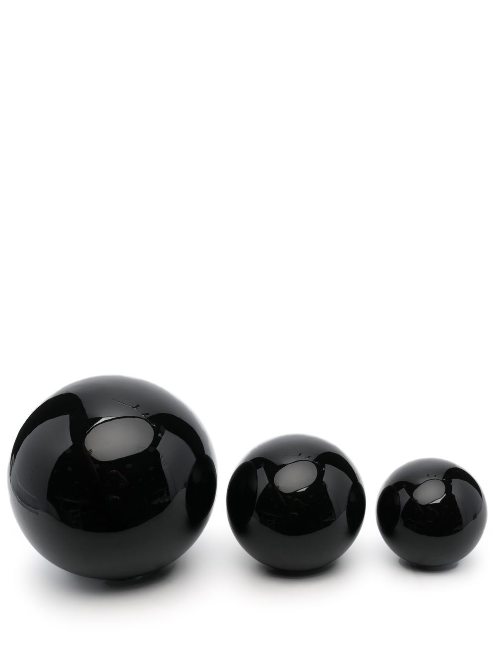 Bosa decorative ceramic sphere (set of 3) - Black