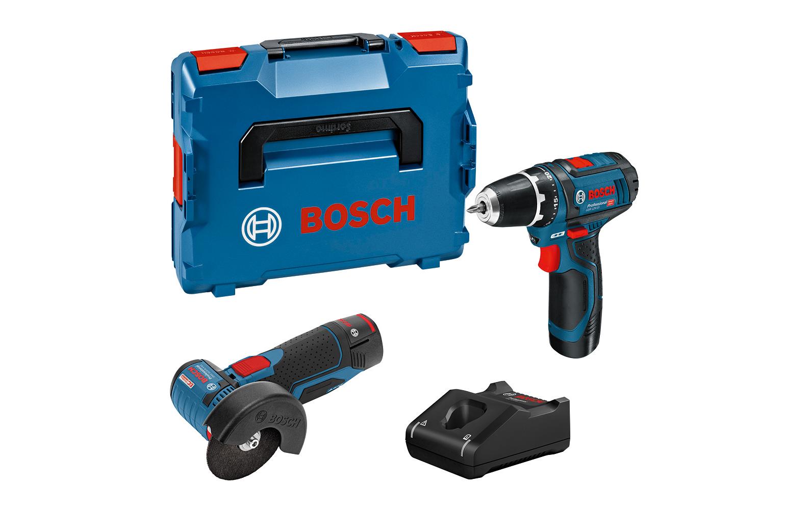 Bosch Professional Akku-Bohrschrauber »Set 12 V-GSR+GWS+2 x 2.0Ah«, (Set) von Bosch Professional