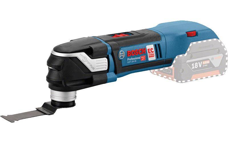 Bosch Professional Elektro-Multifunktionswerkzeug »GOP 18V-28 Solo«, (Set), Funktionen: Sägen; Fräsen; Schleifen; Schaben von Bosch Professional