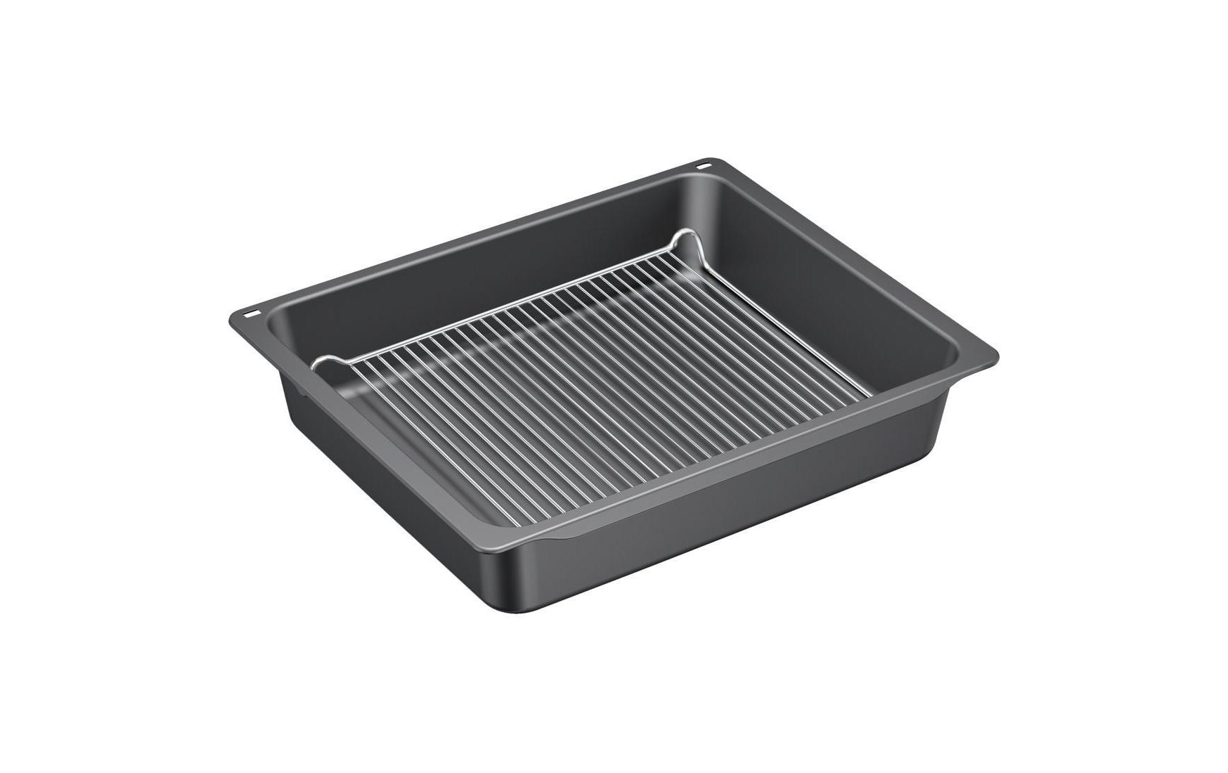 BOSCH Auflaufform »HEZ633070«, Metall, (1 St.), Extratiefe Pfanne, ideal für grosse Braten oder Grillanwendungen von Bosch