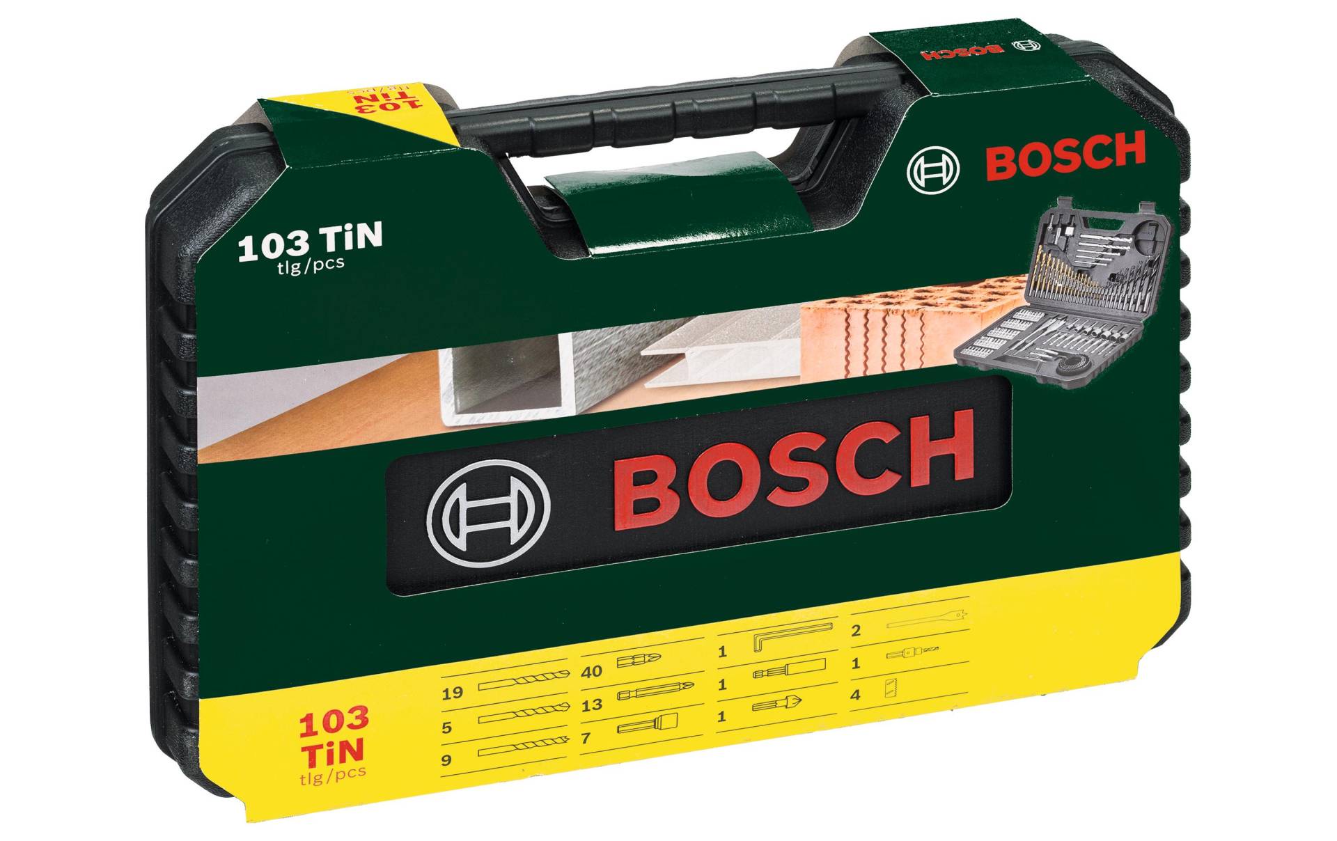 BOSCH Bit-Set »Bitset V-LINE TiN«, (103 St.) von Bosch