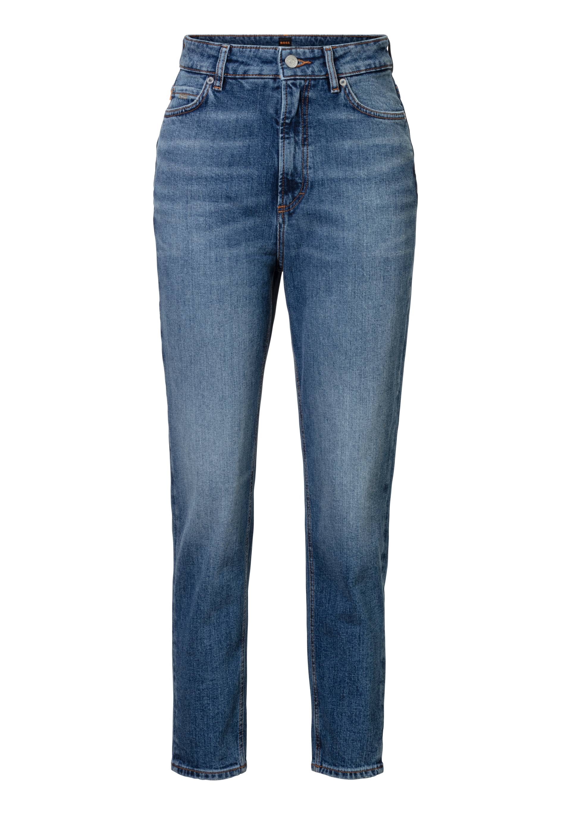 BOSS ORANGE High-waist-Jeans »Ruth High Rise Hochbund High Waist Premium Denim Jeans«, mit Leder-Badge von Boss Orange