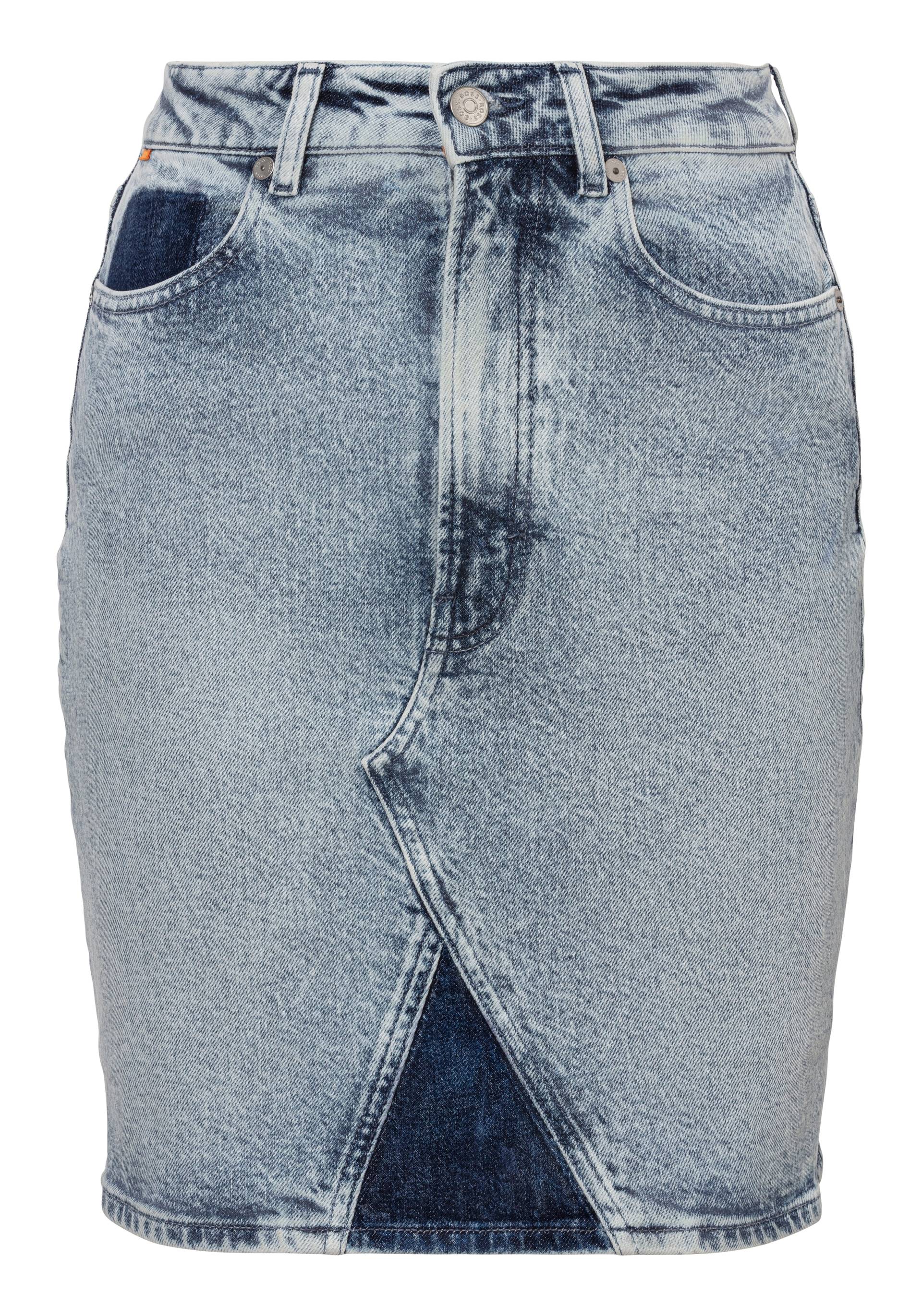 BOSS ORANGE Jeansrock »C_DENIM SKIRT 2.0 Premium Damenmode«, mit BOSS-Badge von Boss Orange