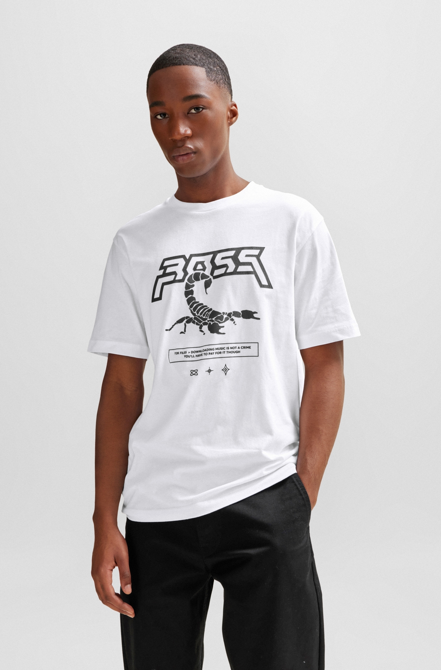 BOSS ORANGE Kurzarmshirt »TeScorpion«, mit modischem Frontdruck von Boss Orange