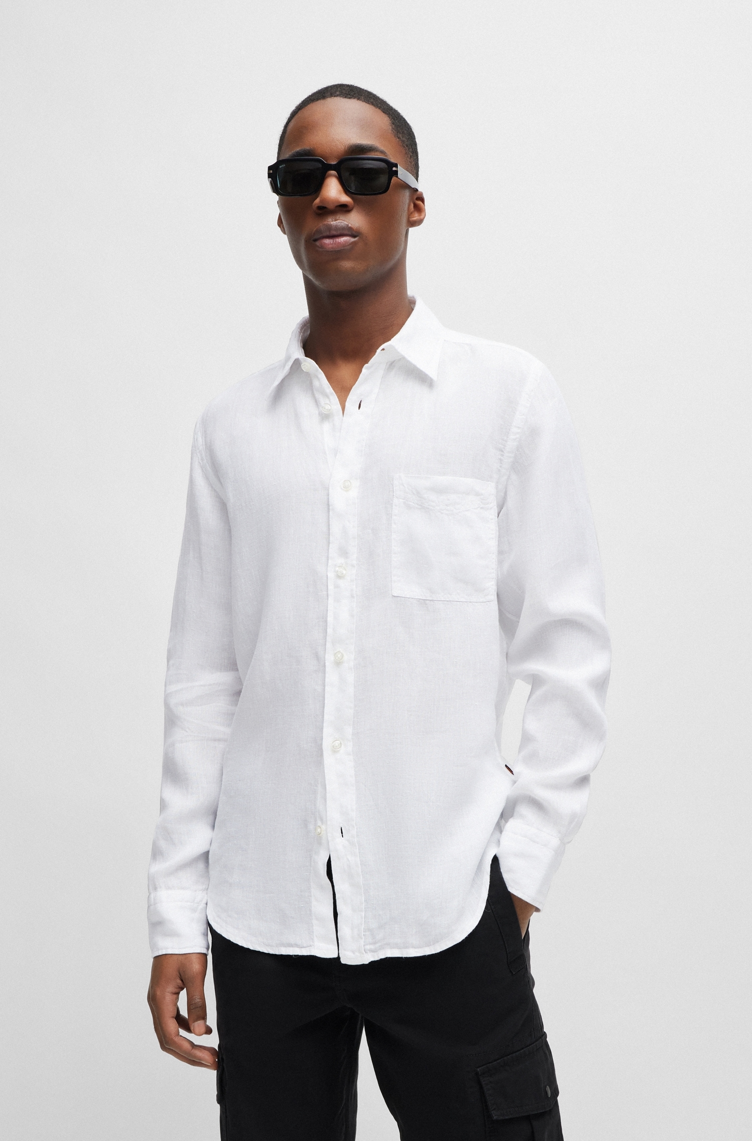 BOSS ORANGE Langarmshirt, mit BOSS-Kontrastdetails von Boss Orange