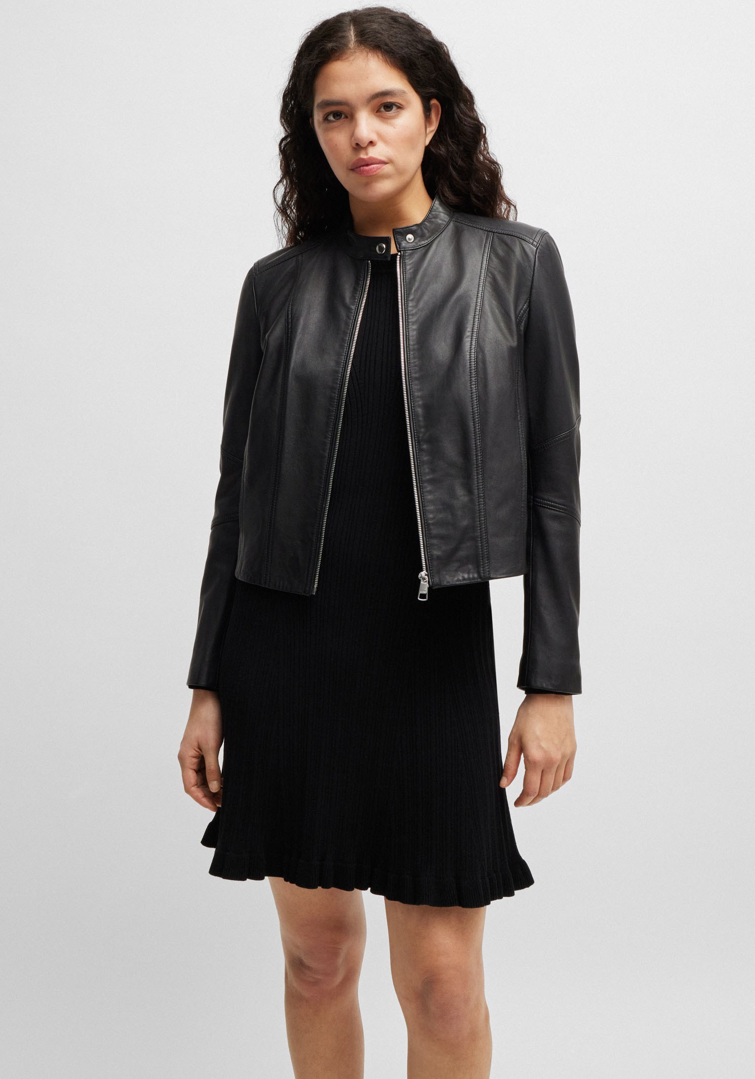 BOSS ORANGE Lederjacke »C_Saleste«, mit Stehkragen BOSS ORANGE Lederjacke »C_Saleste«, mit Stehkragen von Boss Orange