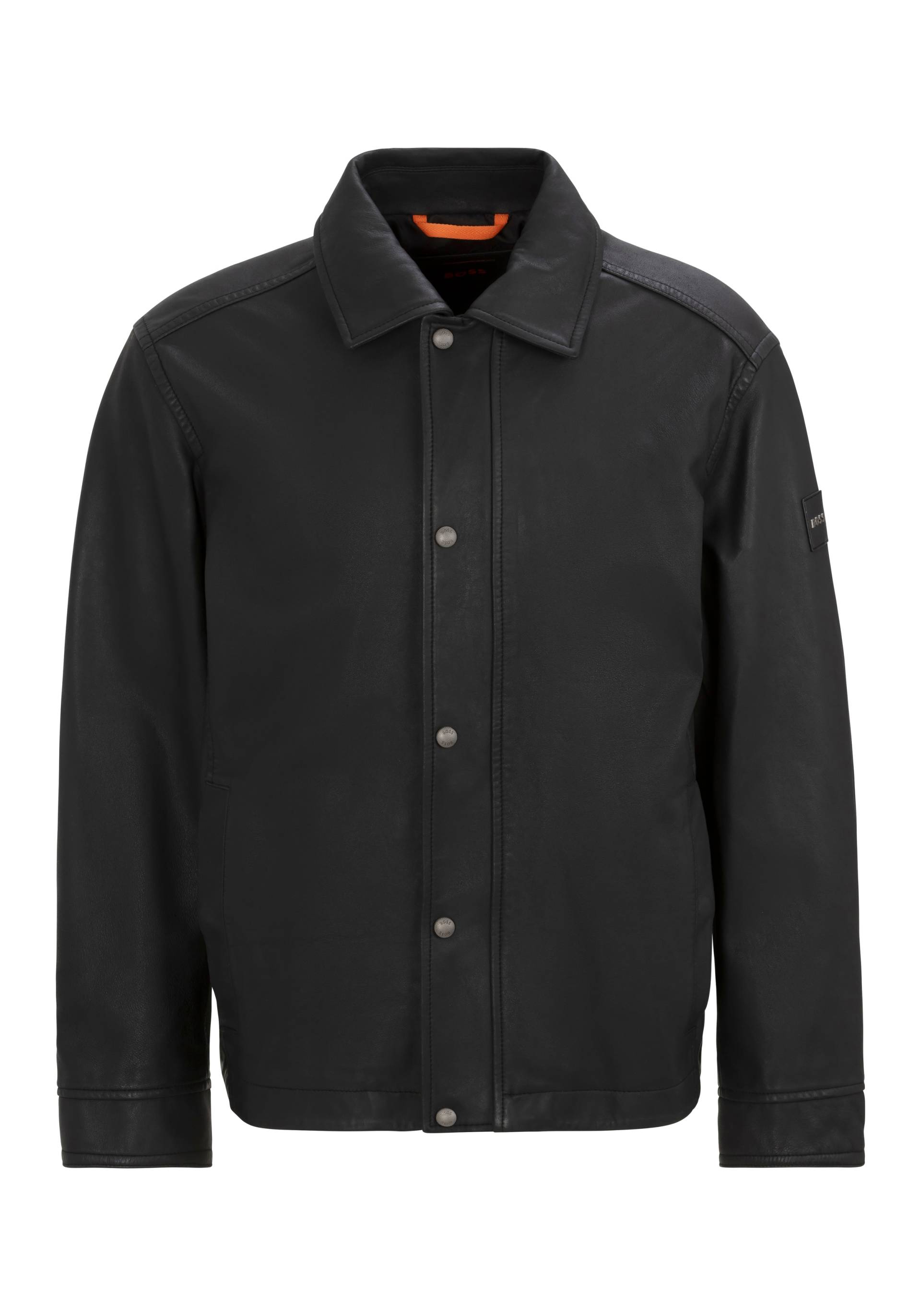 BOSS ORANGE Lederjacke »Jericho«, Markenlabel auf dem Arm BOSS ORANGE Lederjacke »Jericho«, Markenlabel auf dem Arm von Boss Orange