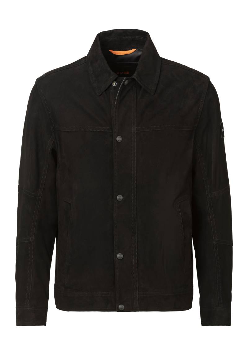 BOSS ORANGE Lederjacke »Jomister«, mit Druckknopfleiste BOSS ORANGE Lederjacke »Jomister«, mit Druckknopfleiste von Boss Orange