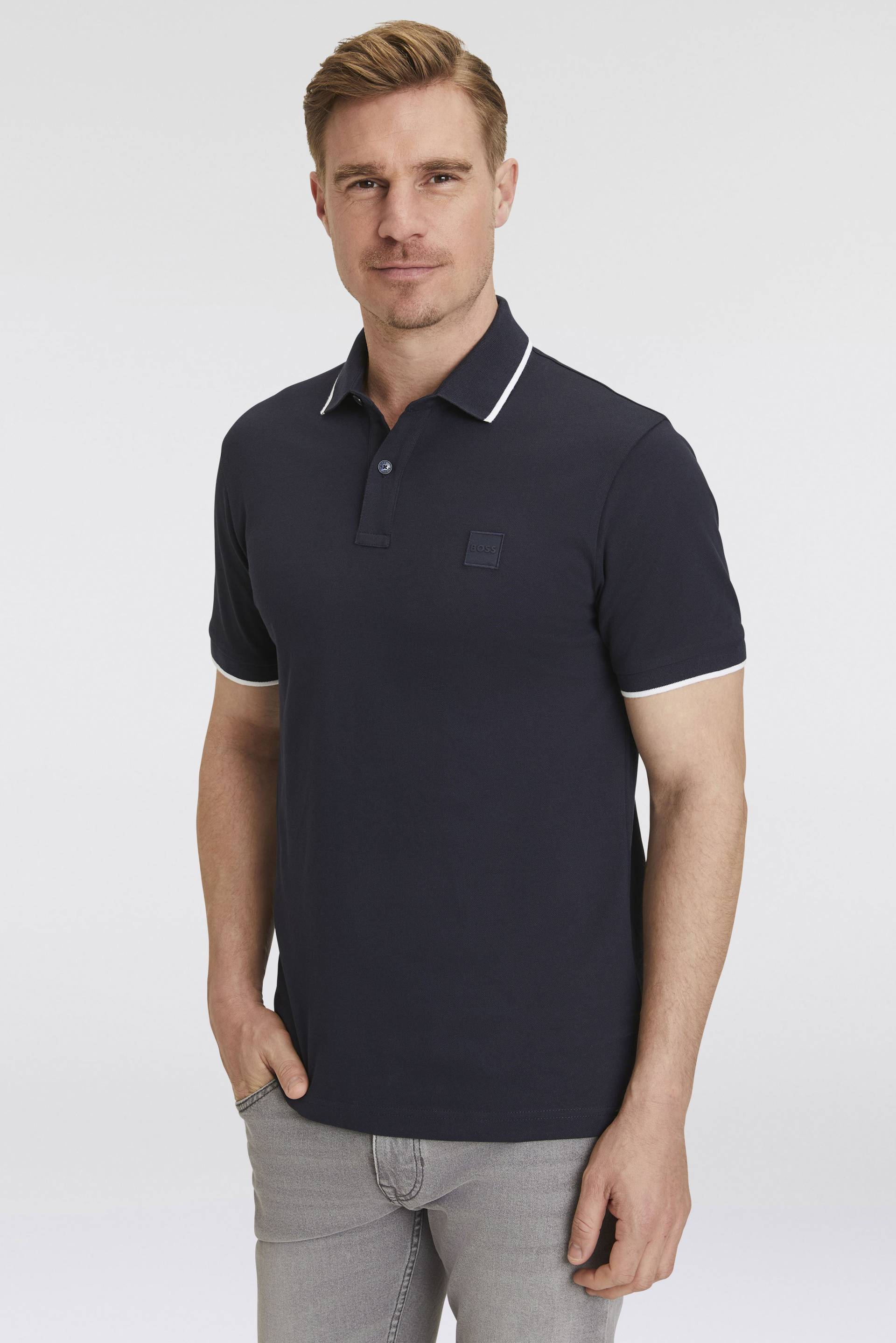 BOSS ORANGE Poloshirt »Passertip«, mit BOSS Logo-Badge BOSS ORANGE Poloshirt »Passertip«, mit BOSS Logo-Badge von Boss Orange