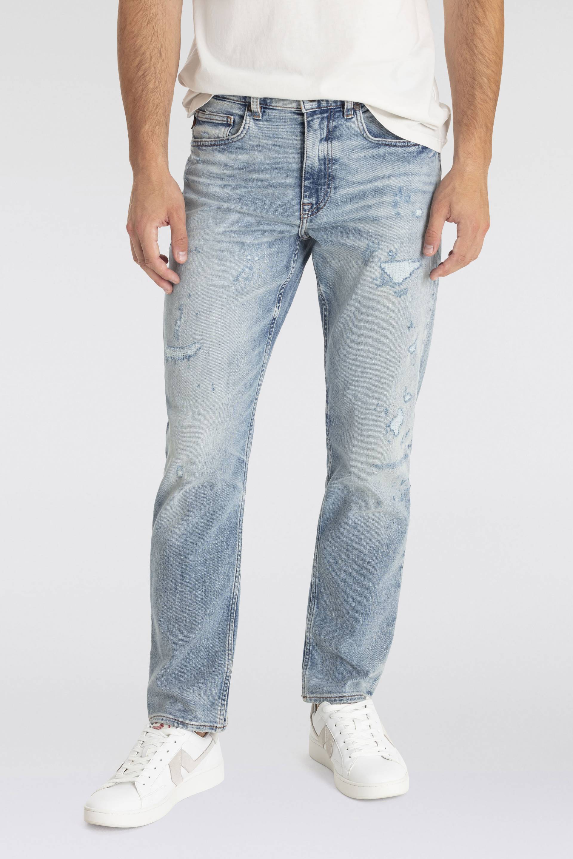 BOSS ORANGE Regular-fit-Jeans »TROY BO«, mit Leder-Badge von Boss Orange