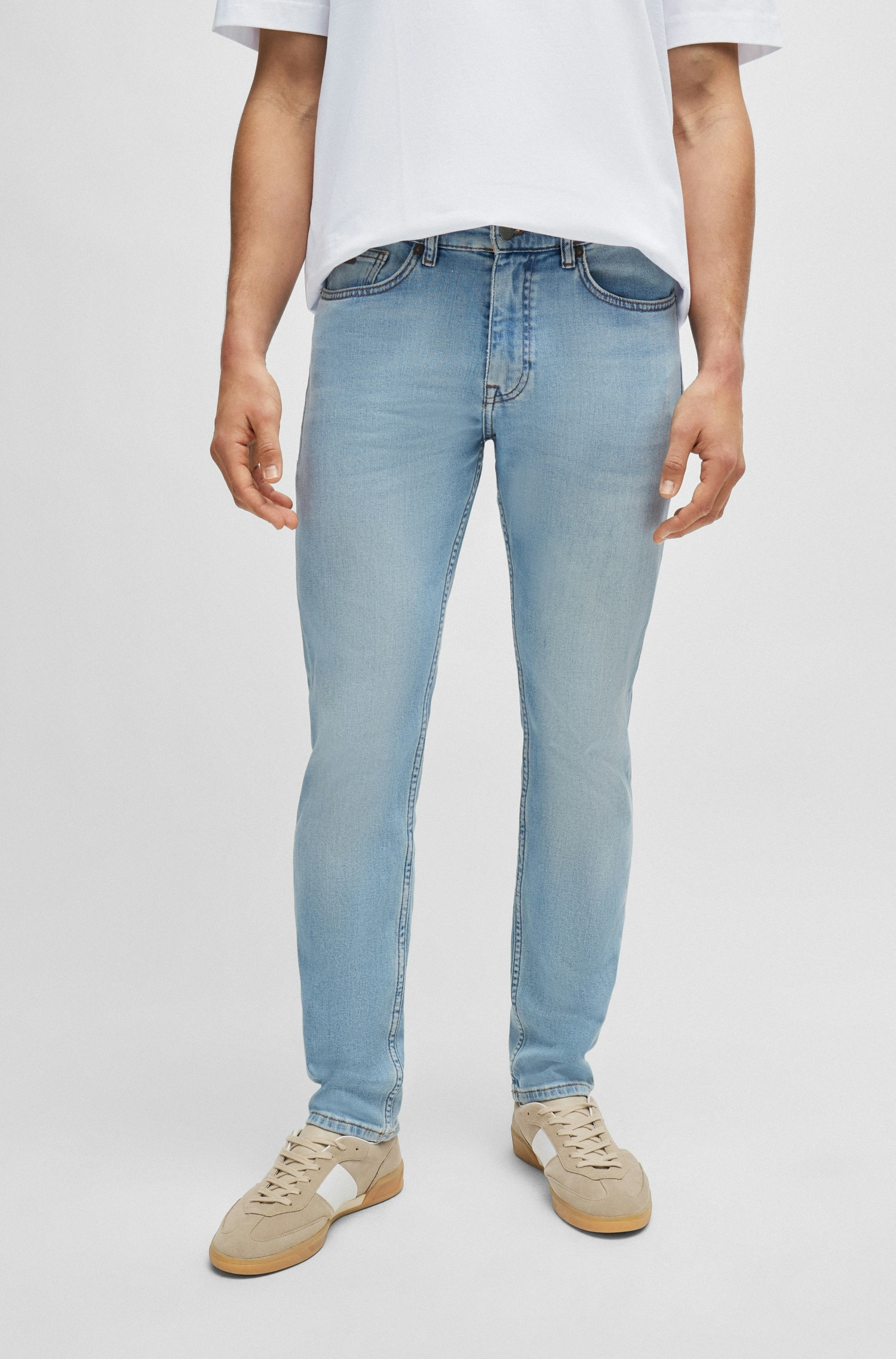 BOSS ORANGE Slim-fit-Jeans »Delaware BC-C«, mit BOSS Leder-Badge von Boss Orange