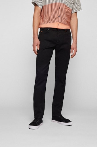 BOSS ORANGE Slim-fit-Jeans »Delaware BC-L-C«, mit Leder-Markenlabel am hinteren Bundabschluss von Boss Orange