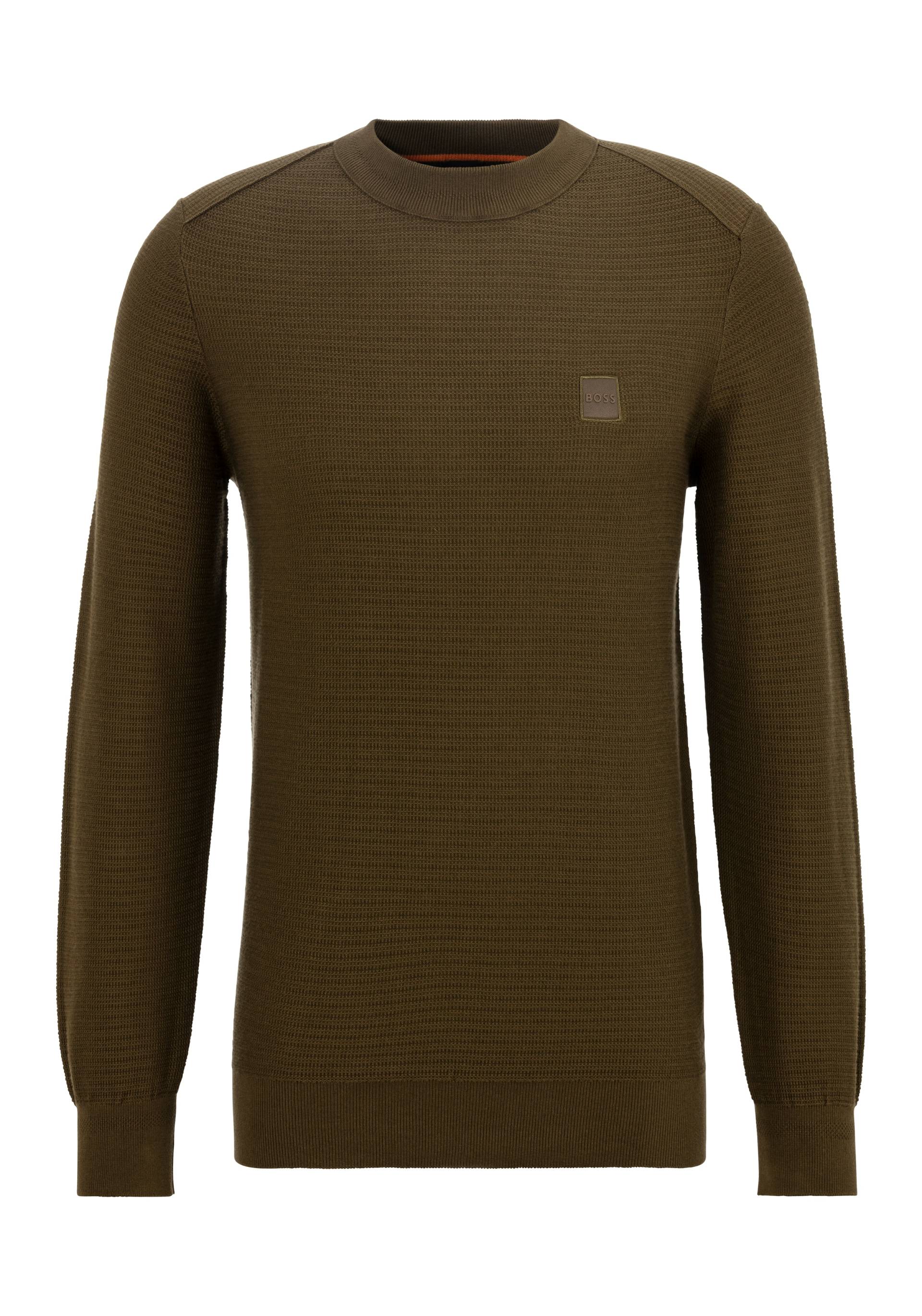 BOSS ORANGE Strickpullover »Anion_S«, mit BOSS-Badge von Boss Orange