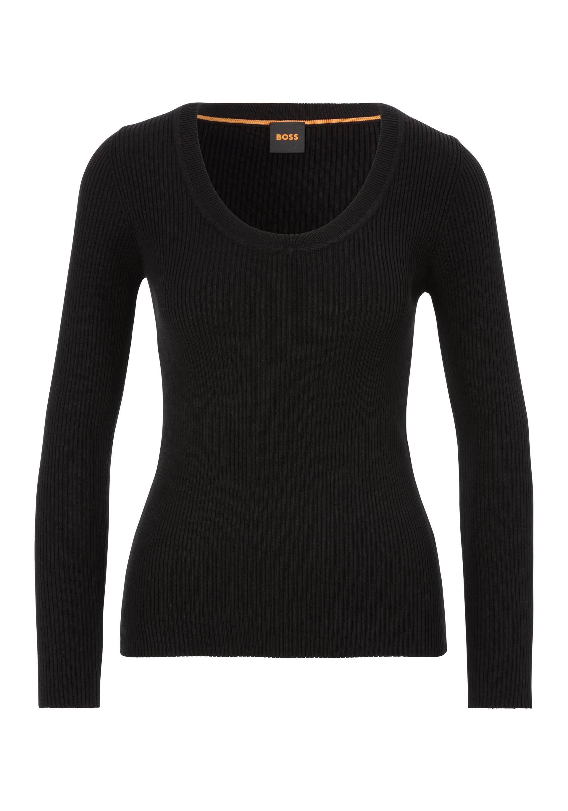 BOSS ORANGE Strickpullover »C_Faradiso«, mit tiefem Ausschnitt von Boss Orange